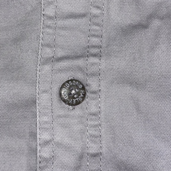 Harley-Davidson Gray Sleeveless Shirt double-sided men’s size XL shield back - Picture 6 of 7